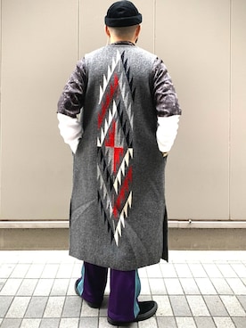 「アイテム（ベスト）」を使った、Yoshihito Hayashiさん（メンズ・170cm・40代）の冬コーディネート