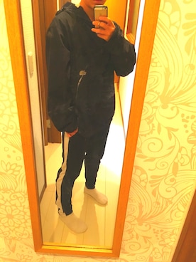 「アイテム（ジャージ）」を使った、ＹÜＪＩさん（メンズ・170cm・10代）の秋コーディネート