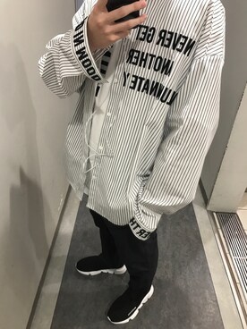 「OPENING CEREMONY（オープニングセレモニー）のアイテム（Tシャツ/カットソー）」を使った、vさん（メンズ・170cm）の春コーディネート