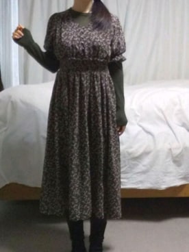 「ブラウンコーデ」｜「アイテム（レギンス/スパッツ）」を使った、安カワFashionさん（レディース・161cm）の冬コーディネート