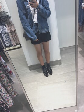 「GRL（グレイル）のアイテム（デニムジャケット）」を使った、のんさん（レディース・171cm）の春コーディネート