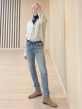 「ANDERSSON BELL（アンダースンベル）のアイテム（トップス）」を使った、renkonさん（メンズ・182cm）の春コーディネート
