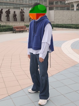 「RYO TAKASHIMA（リョウタカシマ）のアイテム（アクセサリー）」を使った、タクムさん（メンズ・174cm）の冬コーディネート