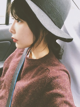 「CA4LA（カシラ）のアイテム（ハット、ブラック系）」を使った、我就叫徐杨怡萱さん（レディース・160cm）の春コーディネート