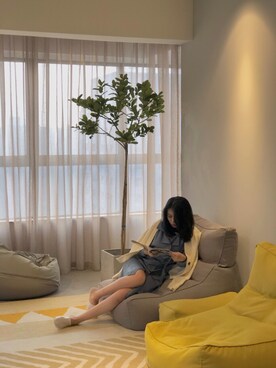 「日系休闲」｜「アイテム（ジャケット/アウター）」を使った、粗糙dai王さん（レディース・166cm）の春コーディネート