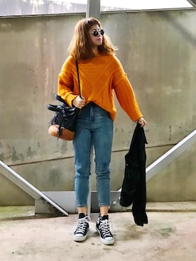 「カコバッグ」｜natsupooさん（レディース・167cm）の冬コーディネート