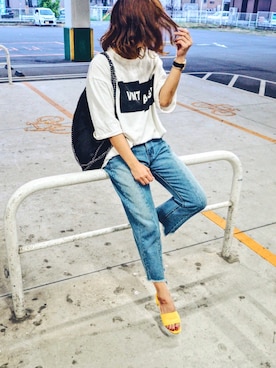 「BUGGU（バッグ）のアイテム」を使った、natsupooさん（レディース・167cm）の夏コーディネート