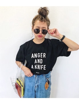 「UNGER（アンガー）のアイテム」を使った、natsupooさん（レディース・167cm）の夏コーディネート