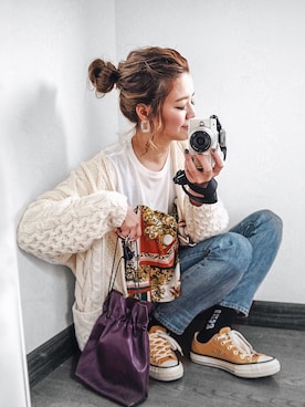 「レイヤードstyle」｜「アイテム（ハンドバッグ）」を使った、natsupooさん（レディース・167cm）の冬コーディネート