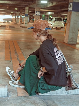 「SAGLiFE（サグライフ）のアイテム」を使った、natsupooさん（レディース・168cm）の夏コーディネート