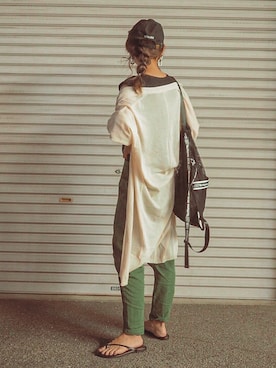 「SAGLiFE（サグライフ）のアイテム」を使った、natsupooさん（レディース・168cm）の夏コーディネート