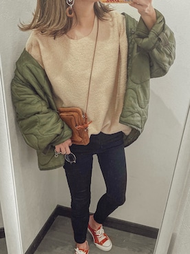 「CONVERSE（コンバース）の＜CONVERSE（コンバース）＞∴ALL STAR 100 LOW オールスターコーデュロイ スニーカー ◆（スニーカー）」を使った、natsupooさん（レディース・167cm）の秋コーディネート