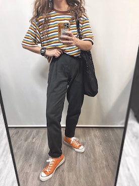 「classicalelf（クラシカルエルフ）のアイテム（バッグ）」を使った、natsupooさん（レディース・167cm）の夏コーディネート