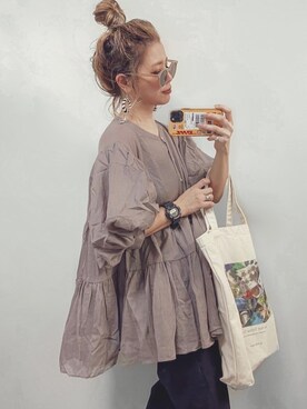 「WACHO（ワチョ）のアイテム」を使った、natsupooさん（レディース・167cm）の夏コーディネート