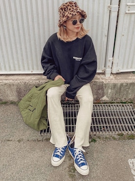 「RVCA（ルーカ）のアイテム」を使った、natsupooさん（レディース・167cm）の秋コーディネート