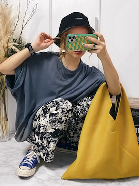「Java（ジャバ）のアイテム（スウェット）」を使った、natsupooさん（レディース・167cm）の春コーディネート