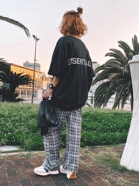 「NEW BALANCE（ニューバランス）のNew Balance WS327K（スニーカー）」を使った、natsupooさん（レディース・167cm）の夏コーディネート