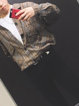 「平成最後のWEARISTAセンバツ」｜「アイテム（スラックス）」を使った、ぽこんだ🍪さん（メンズ・168cm）の春コーディネート