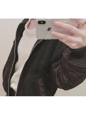 「Instagramもよかったらよろしくお願いします🙇」｜しおぴさん（レディース・160cm）の冬コーディネート
