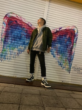 「アイテム（デニムジャケット）」を使った、Rainbow(=_=)さん（メンズ・166cm・20代）の秋コーディネート