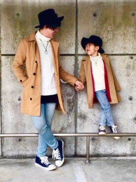 「息子コーデ」｜とも@ゆうパパさん（メンズ・175cm）の冬コーディネート