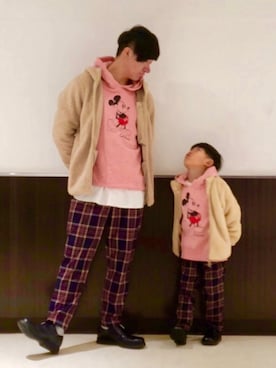 「息子コーデ」｜とも@ゆうパパさん（メンズ・175cm）の冬コーディネート