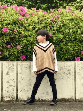 とも@ゆうパパさん（キッズ・120cm）の春コーディネート