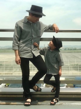 「息子コーデ」｜「アイテム（その他）」を使った、とも@ゆうパパさん（キッズ・120cm）の春コーディネート