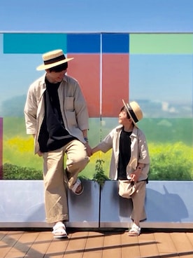 「息子コーデ」｜「アイテム（その他）」を使った、とも@ゆうパパさん（キッズ・120cm）の春コーディネート