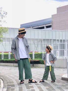 「息子コーデ」｜「アイテム（その他）」を使った、とも@ゆうパパさん（キッズ・120cm）の春コーディネート