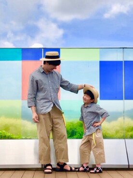「息子コーデ」｜「アイテム（その他）」を使った、とも@ゆうパパさん（キッズ・120cm）の春コーディネート