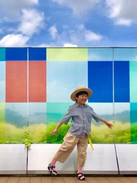 とも@ゆうパパさん（キッズ・120cm）の春コーディネート