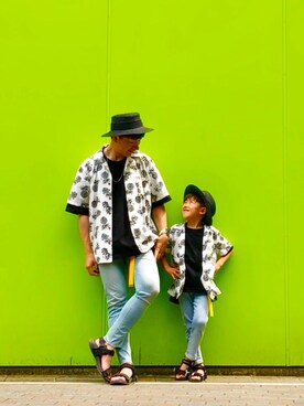 「息子コーデ」｜「アイテム（その他）」を使った、とも@ゆうパパさん（キッズ・120cm）の春コーディネート