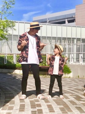 「息子コーデ」｜「アイテム（その他）」を使った、とも@ゆうパパさん（キッズ・120cm）の夏コーディネート