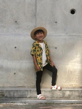 とも@ゆうパパさん（キッズ・120cm）の夏コーディネート