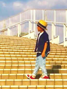 とも@ゆうパパさん（キッズ・104cm）の夏コーディネート