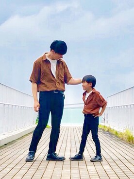 「息子コーデ」｜「アイテム（その他）」を使った、とも@ゆうパパさん（キッズ・120cm）の夏コーディネート