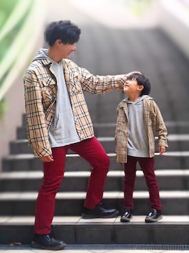 「息子コーデ」｜「アイテム（その他）」を使った、とも@ゆうパパさん（キッズ・120cm）の秋コーディネート