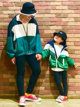 「息子コーデ」｜「アイテム（ブルゾン）」を使った、とも@ゆうパパさん（キッズ・120cm）の秋コーディネート
