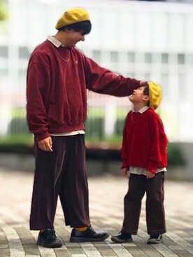 「息子」｜「アイテム（その他）」を使った、とも@ゆうパパさん（キッズ・120cm）の秋コーディネート