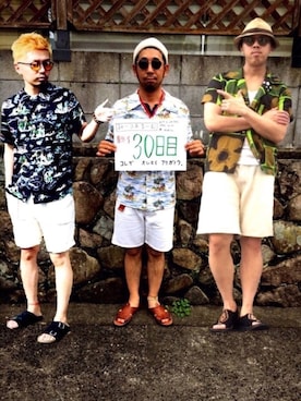 「MEETS A ROOMカウントアップ」｜トシーグくんさん（メンズ・169cm）の夏コーディネート