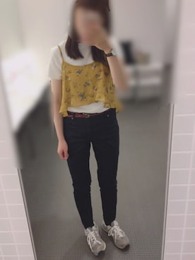 「シンプル」｜「アイテム（アナログ腕時計）」を使った、まろうさん（レディース・163cm）の夏コーディネート