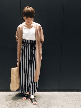 rihoさん（レディース・162cm）の春コーディネート