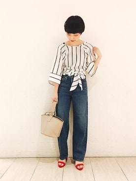 rihoさん（レディース・162cm）の夏コーディネート