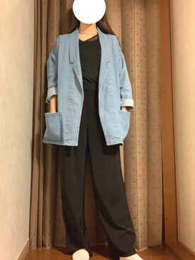「YEVS（イーブス）のアイテム（トップス）」を使った、®︎さん（レディース・163cm）の春コーディネート