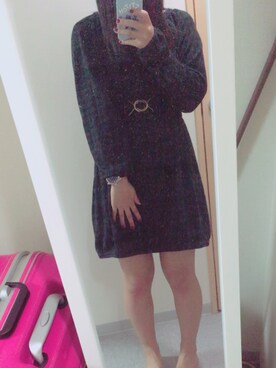 「present（プレゼント）のアイテム（ワンピース/ドレス）」を使った、りこさん（レディース・152cm）の秋コーディネート