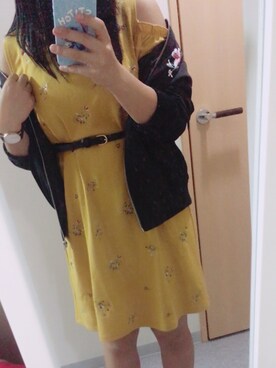 「AS KNOW AS plus（アズノゥアズプラス）のアイテム（MA-1）」を使った、りこさん（レディース・152cm）の秋コーディネート