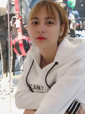 「panda（パンダ）のアイテム（バッグ）」を使った、小迷妹呀喂さん（レディース・160cm）の夏コーディネート