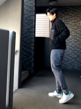 「スタンスミス」｜「アイテム（その他アウター）」を使った、hmdsyoさん（メンズ・180cm）の冬コーディネート