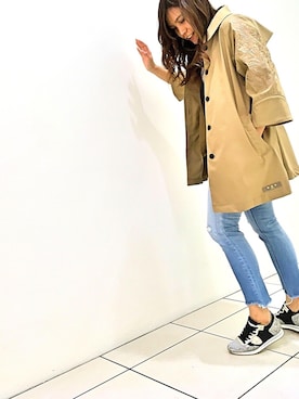 「TATRAS（タトラス）のアイテム（トレンチコート）」を使った、kimmyさん（レディース・161cm）の春コーディネート